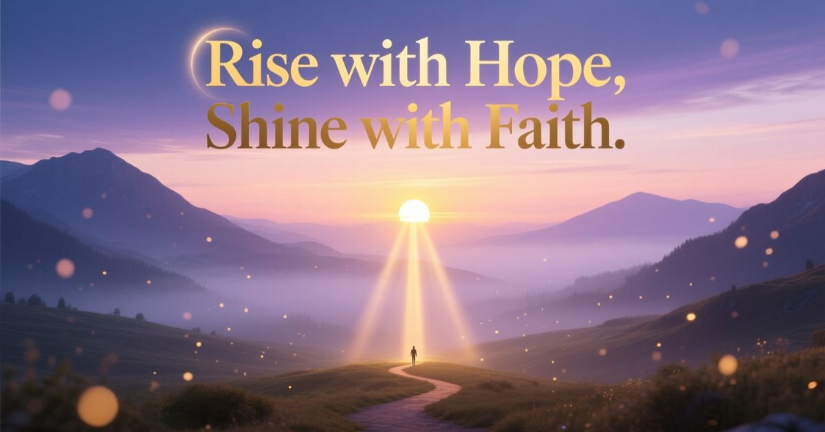 Rise with Hope, Shine with Faith