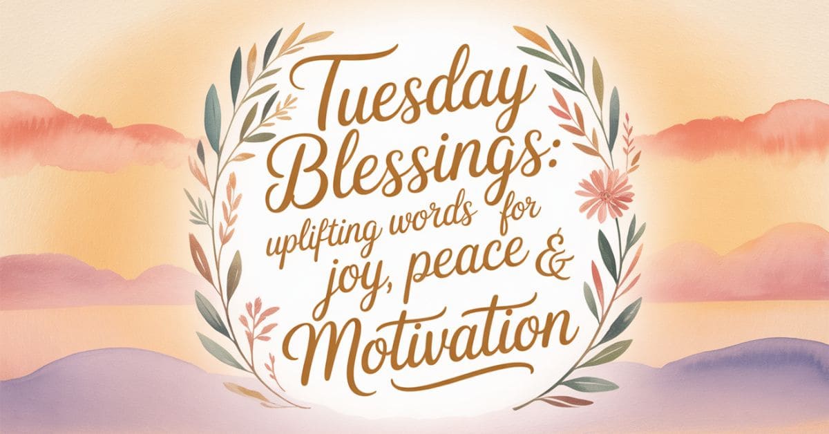 Tuesday Blessings: Uplifting Words for Joy, Peace & Motivation