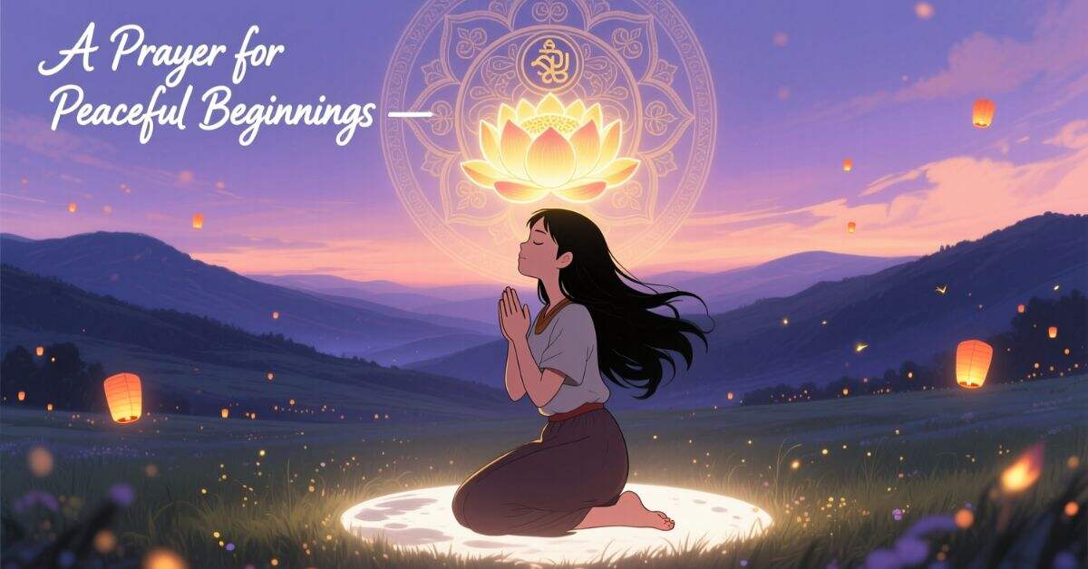 A Prayer for Peaceful Beginnings