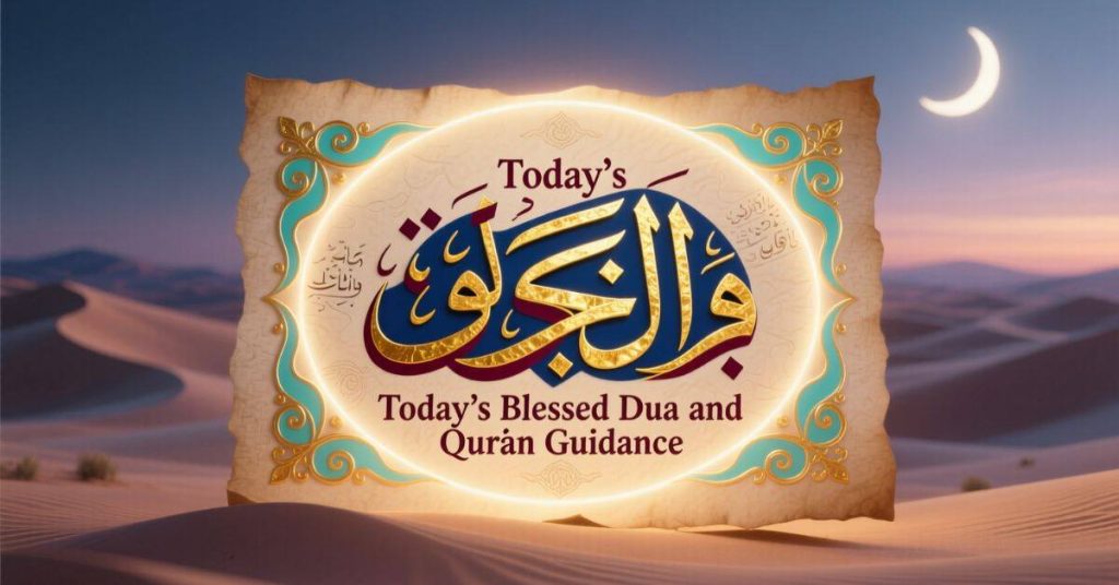 Today’s Blessed Dua and Qur’an Guidance