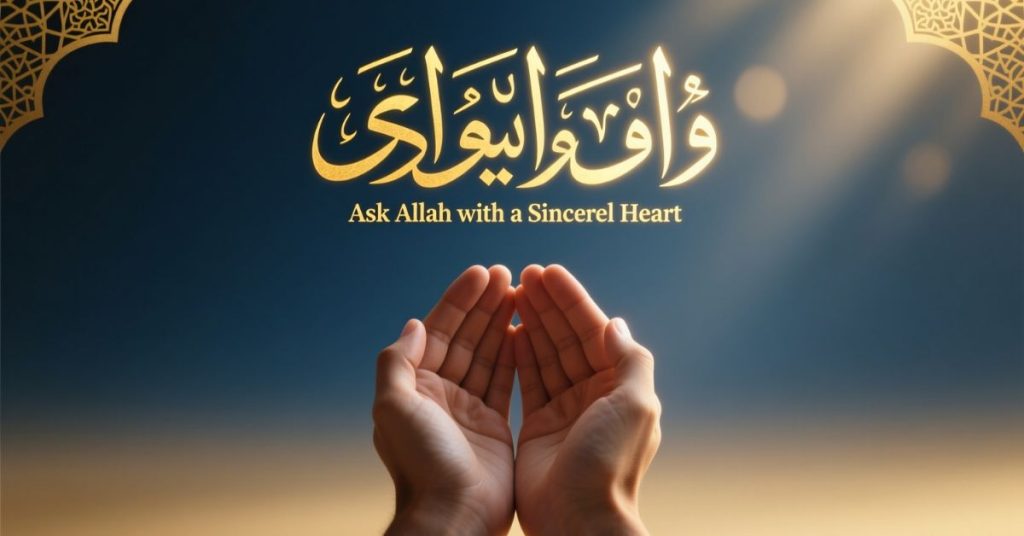 Ask Allah with a Sincere Heart