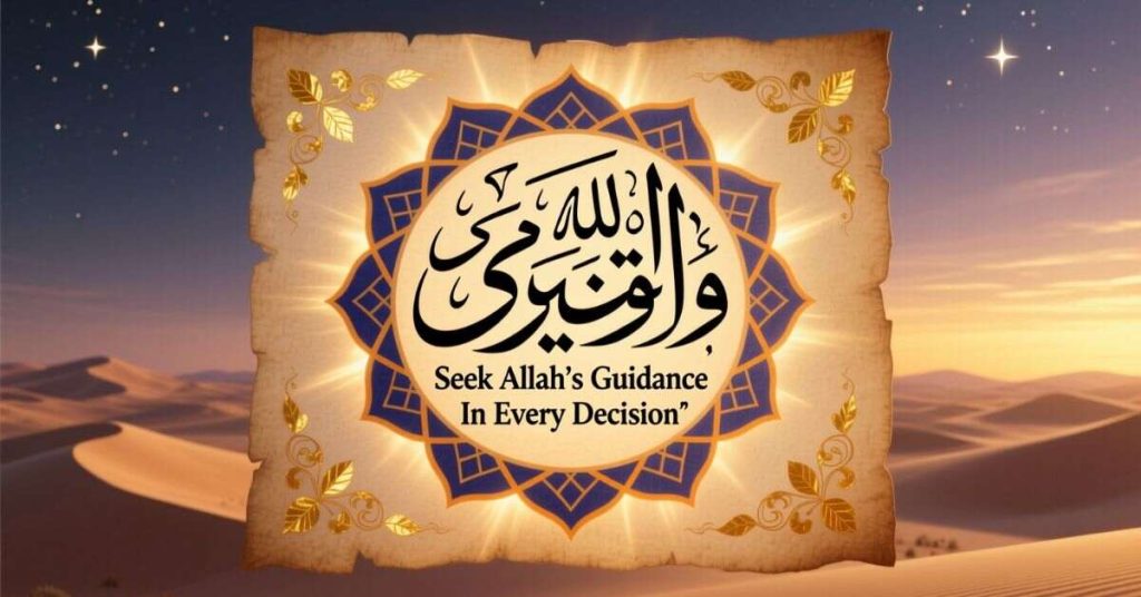 Seek Allah’s Guidance in Every Decision