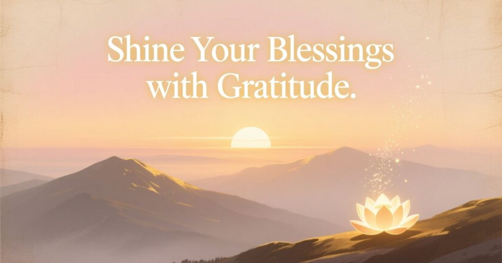 Shine Your Blessings with Gratitude
