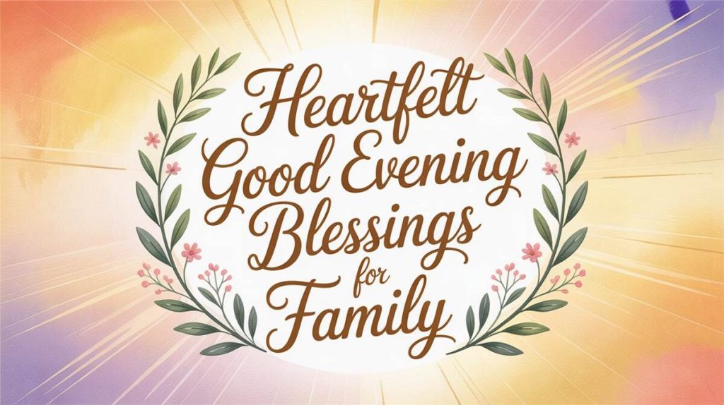 evening blessing for family