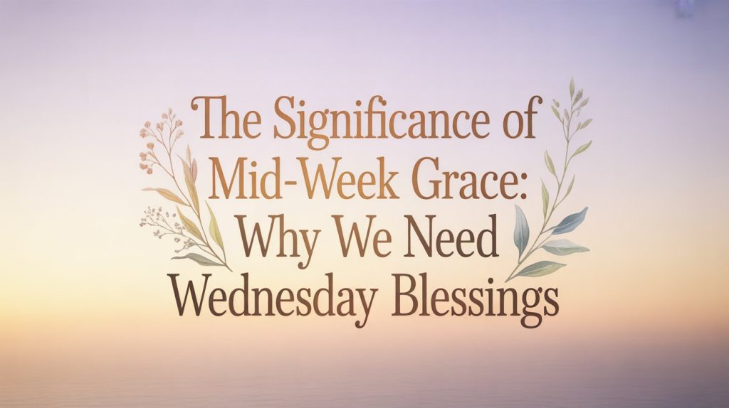 The Significance of Mid-Week Grace: Why We Need Wednesday Blessings-wednesday blessings