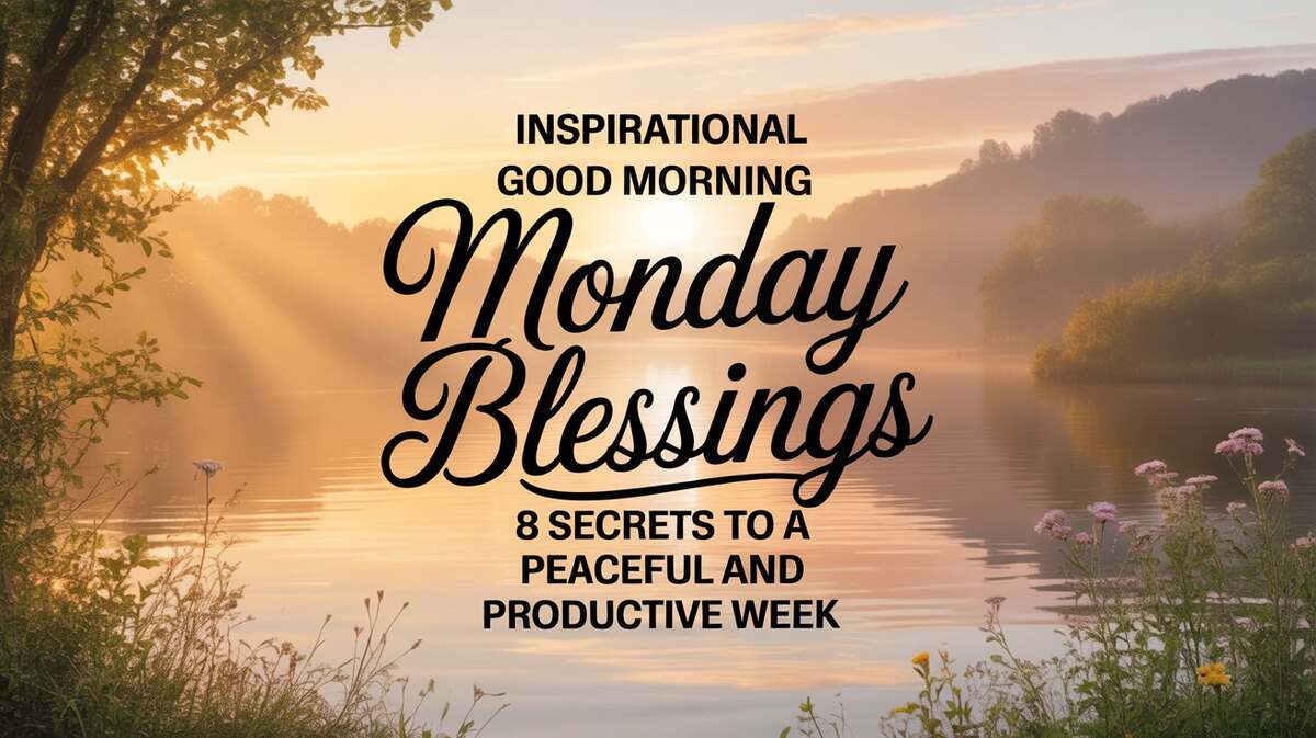 Inspirational monday blessings