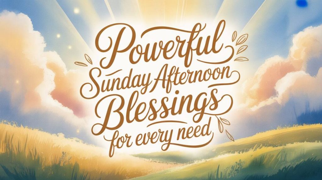 Power sunday blessing