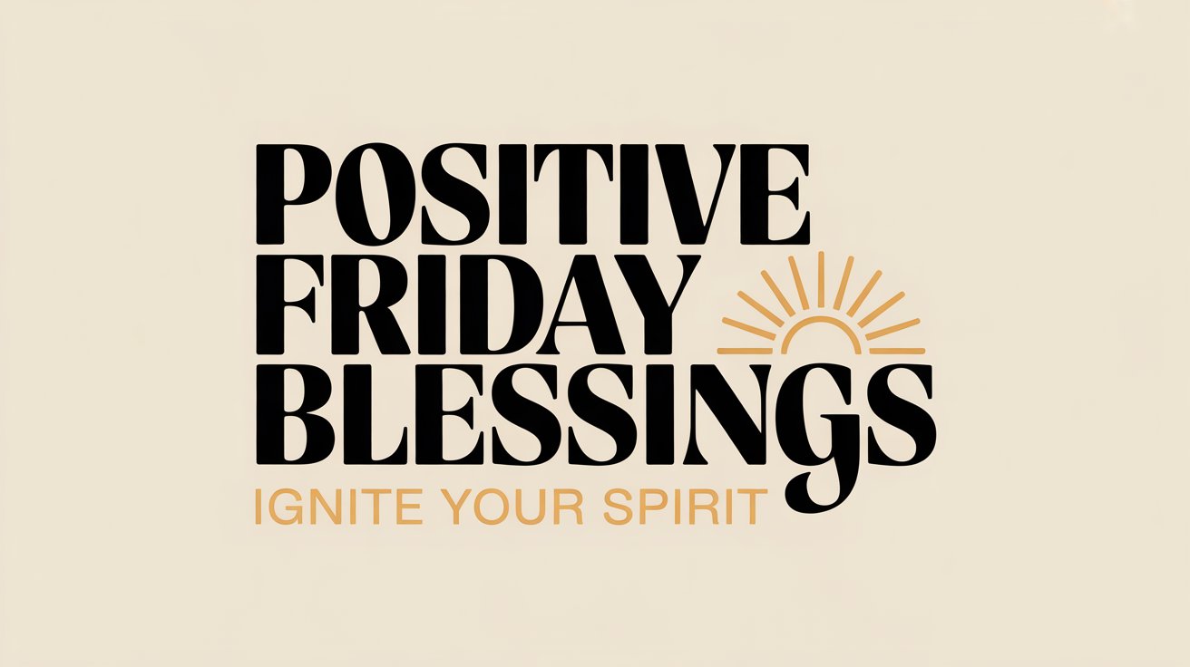Positive Friday Blessings Ignite Your Spirit for a Joyful Weekend-Positive Friday Blessings