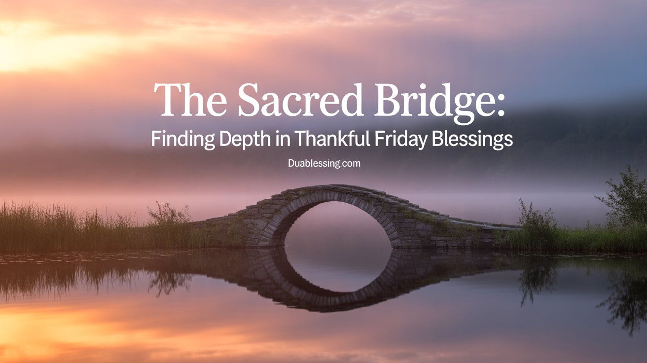 The Sacred Bridge Finding Depth in Thankful Friday Blessings - Thankful Friday Blessings