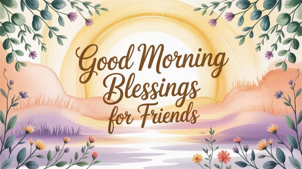 Good Morning Blessings for Friends