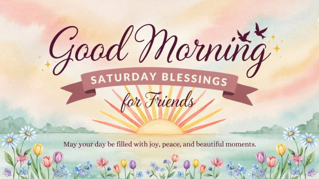 What Is a Good Saturday Blessing for a Friend?
