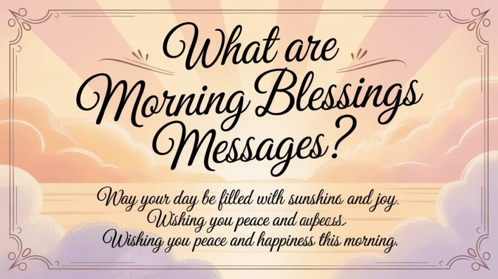 What Are Morning Blessings Messages?